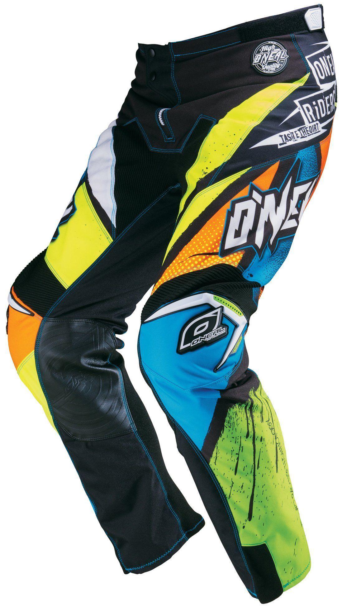 Штаны кроссовые ONEAL MAYHEM GLITCH Black/Color Neon