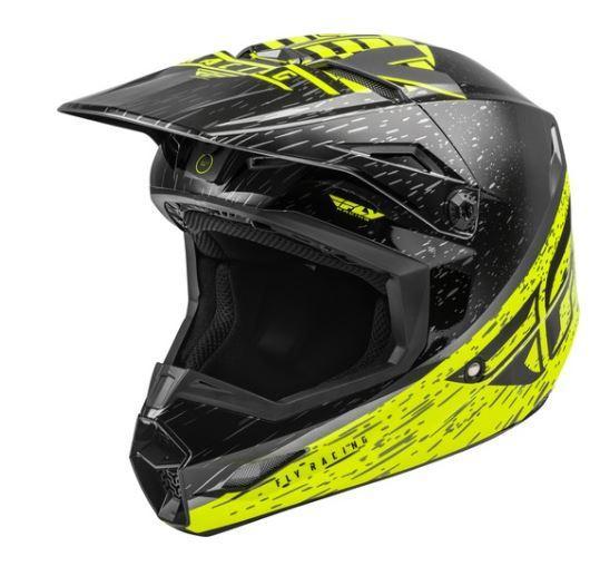 Шлем детский (кроссовый) FLY RACING KINETIC K120 ECE Hi-Vis желтый/серый/черный